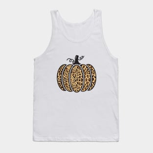 Cheetah Print Pumpkin Tank Top